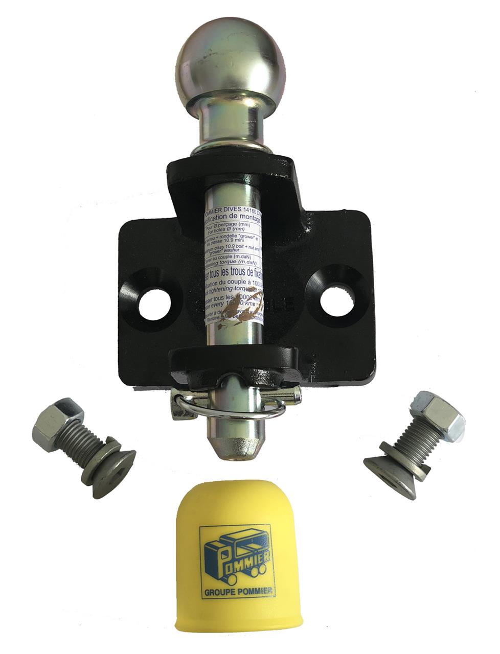 Chape Mixte 2 Trous Entraxe 90 1.5T Sur Boule 3.5T Sur Axe (Avec Vis)