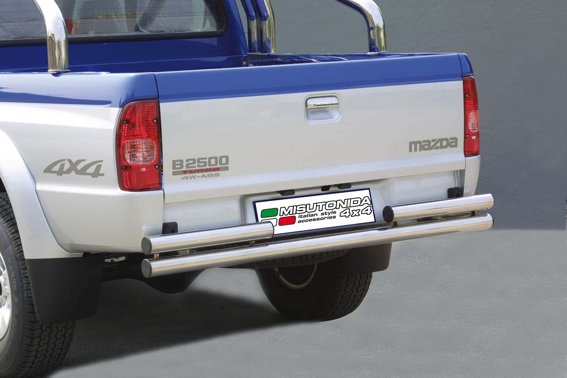 Pare Choc Arriere Double Tubes Inox Ø63 Mazda B2500 Double Cab 1999+