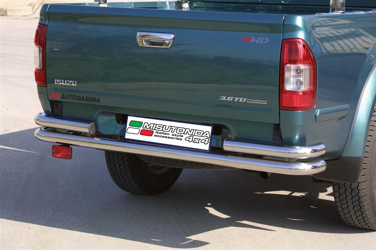 Pare Choc Arriere Double Tubes Inox Diam 63 Isuzu D-Max 2003/2011
