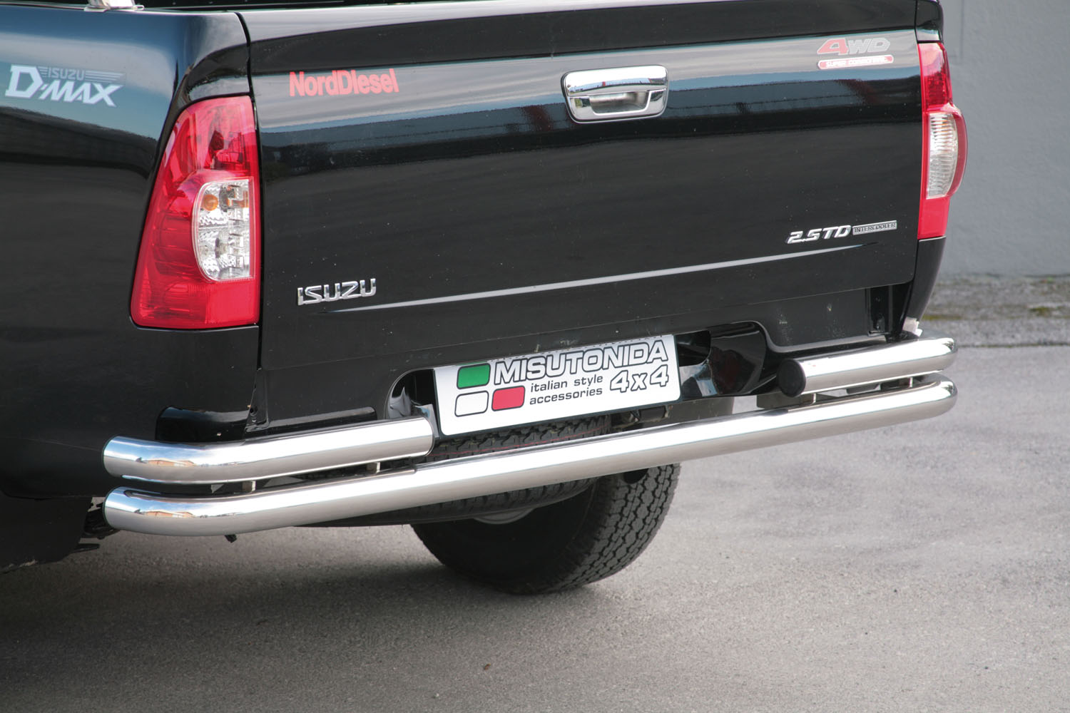 Pare Choc Arriere Double Tubes Inox Ø63 Isuzu D-Max
