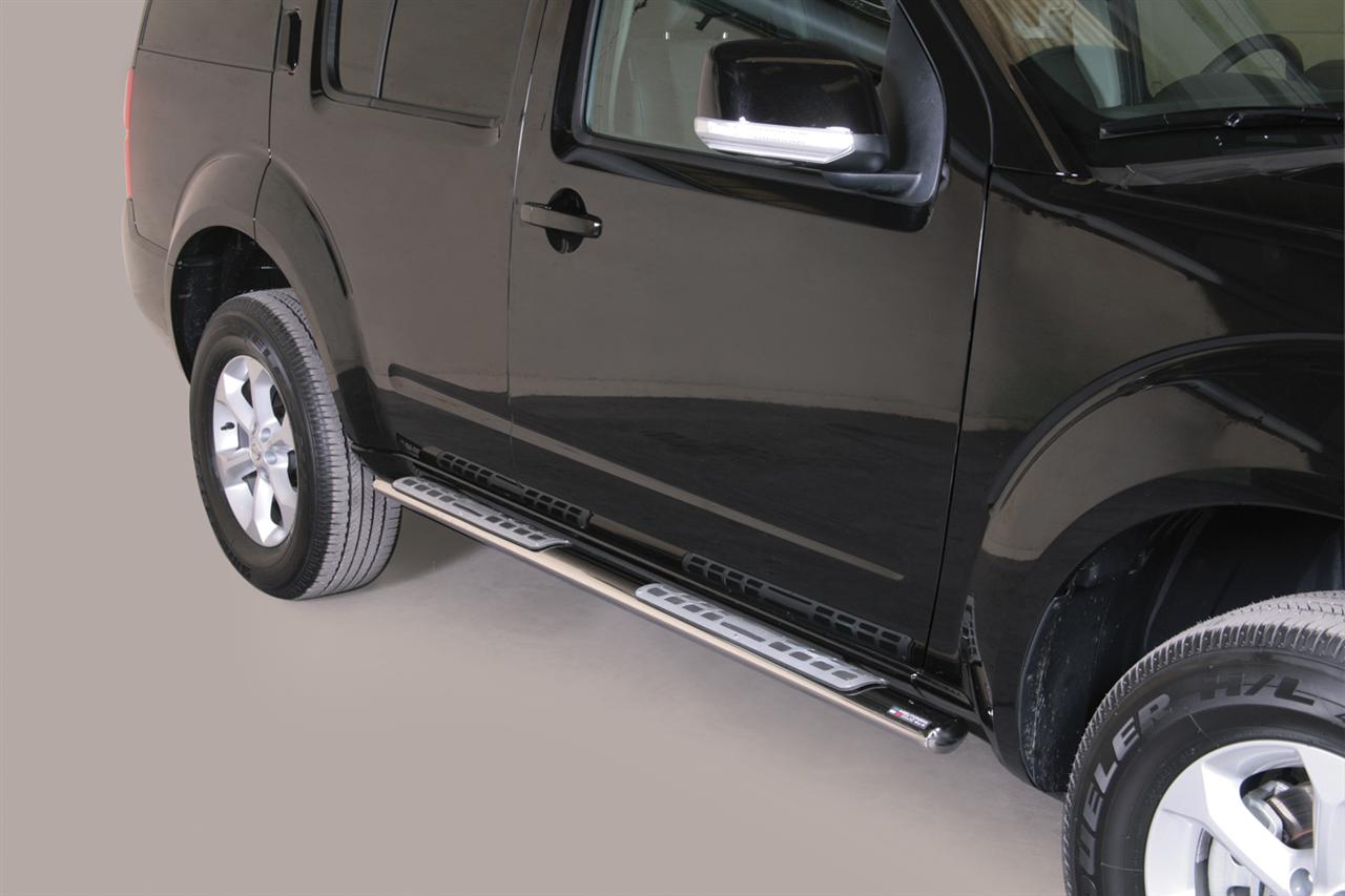 Tubes Marche Pieds Ovale Inox Design Nissan Pathfinder 2005+