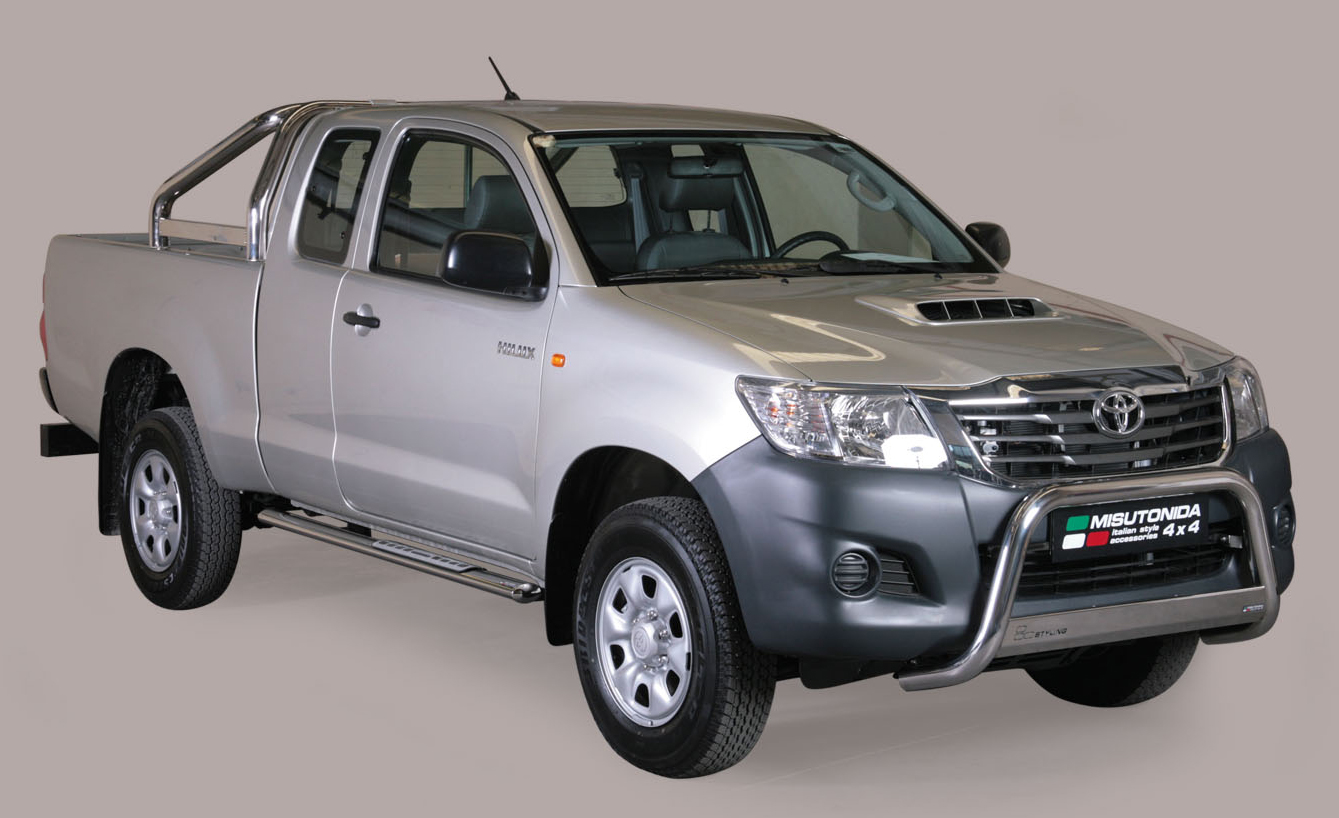 Tubes Marche Pieds Ovale Inox Design Toyota Hilux/vigo 05/11 Xtr Cab