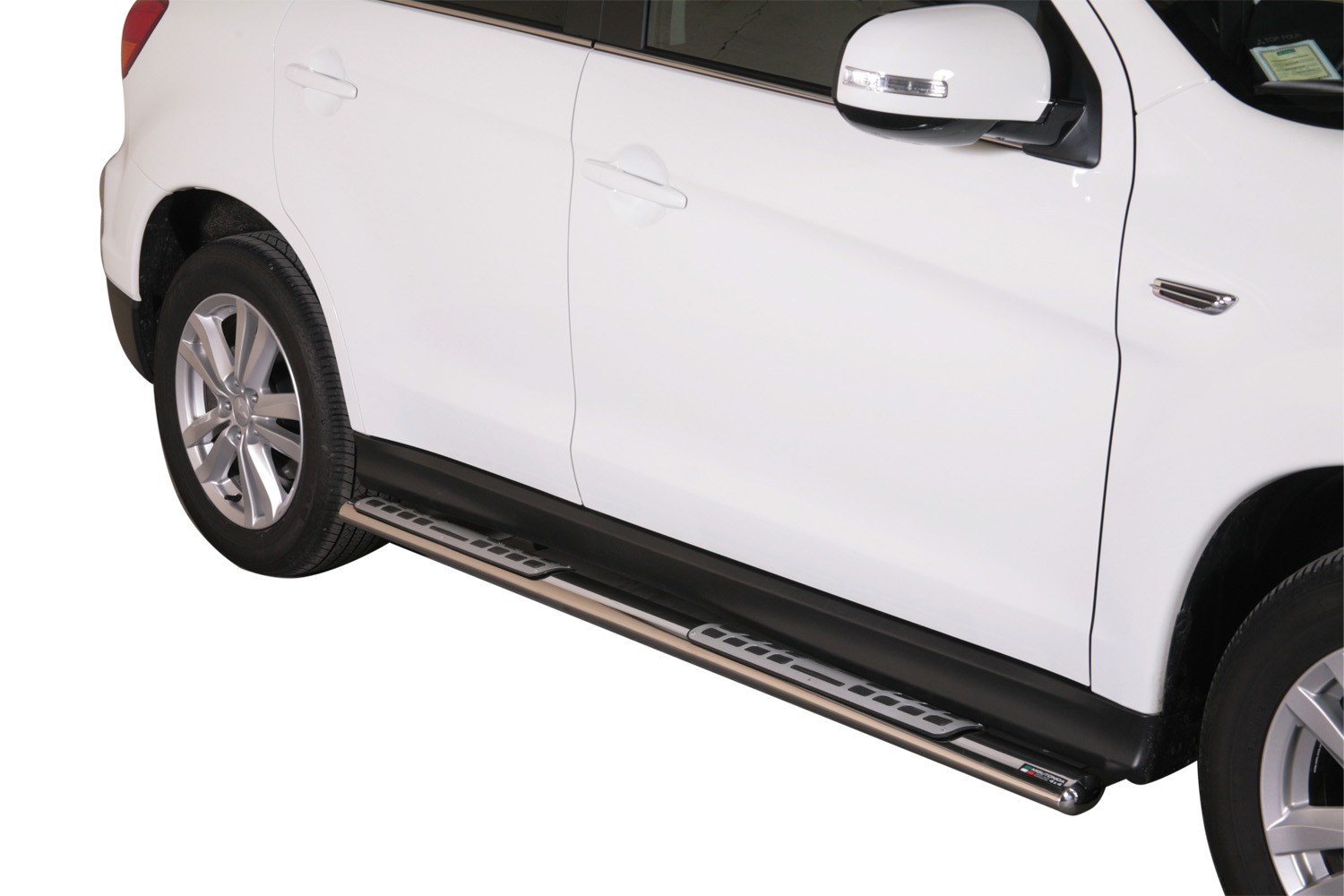 Tubes Marche Pieds Ovale Inox Design Mitsubishi Pajero 5Portes 2007+