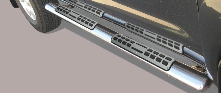 Tubes Marche Pieds Ovale Inox Design Toyota Hilux/vigo 2006+ Double Cab