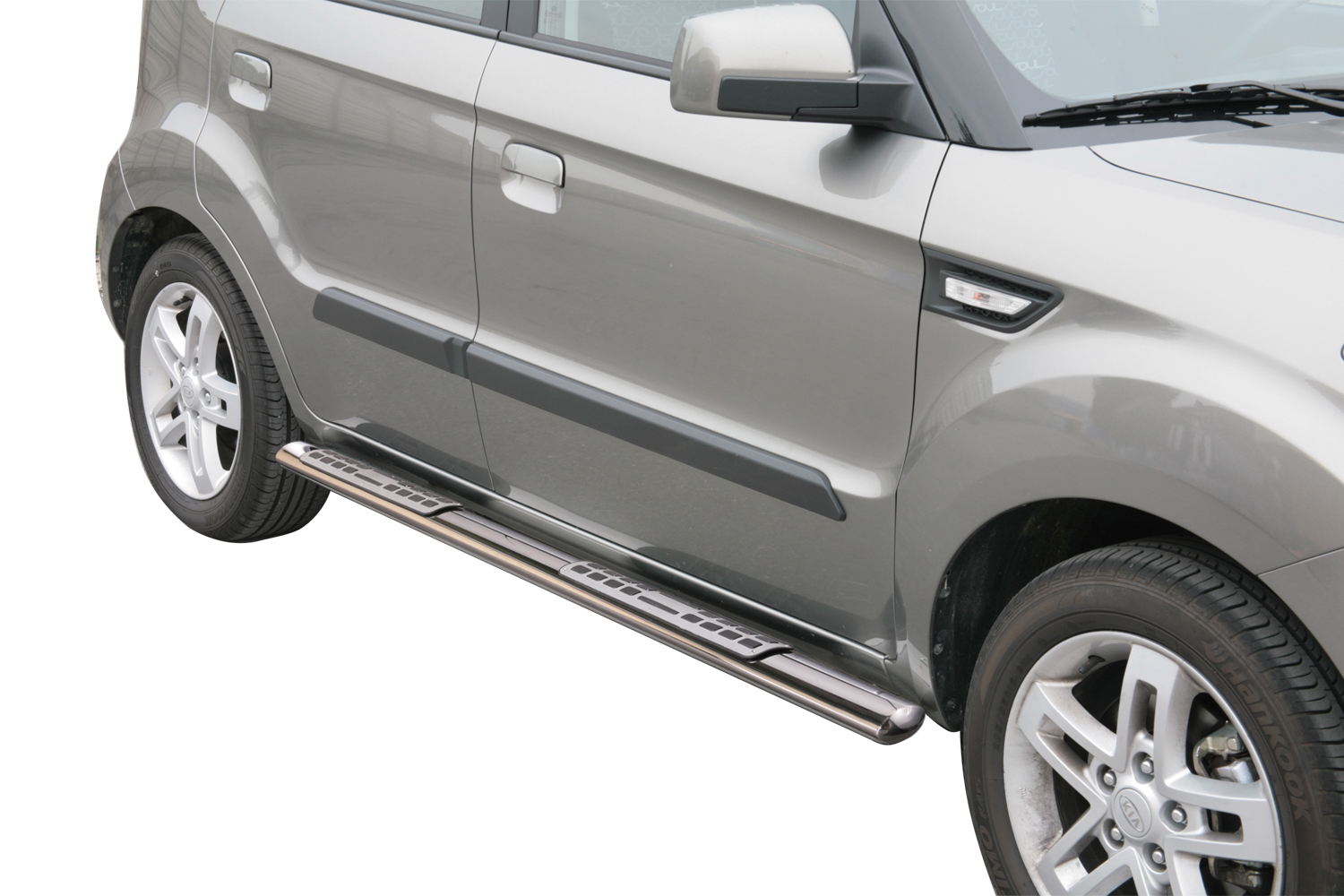 Tubes Marche Pieds Ovale Inox Design Kia Soul 2009+