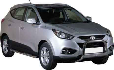 Tubes Marche Pieds Ovale Inox Design Hyundai Ix35 2010+