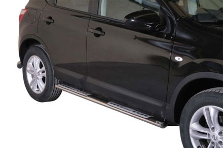 Tubes Marche Pieds Ovale Inox Design Nissan Qasqhai 2010+