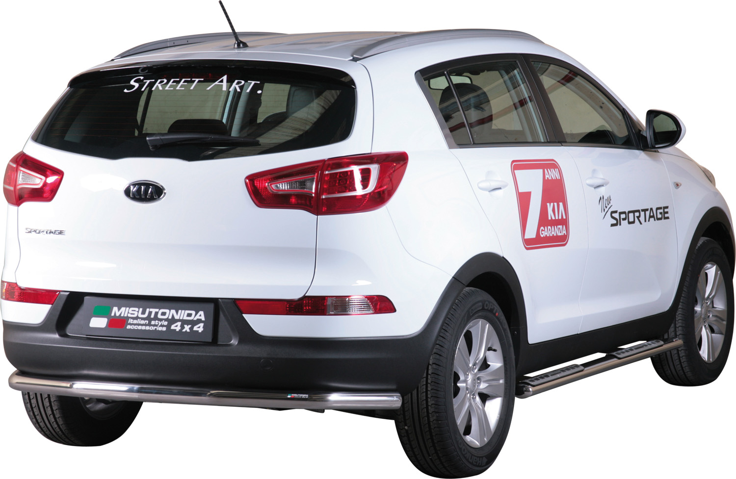 Tubes Marche Pieds Ovale Inox Design Kia Sportage 2010+