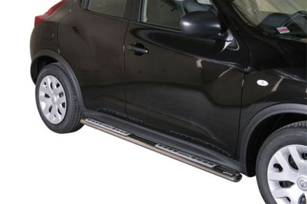 Tubes Marche Pieds Ovale Inox Design Nissan Juke 2010+