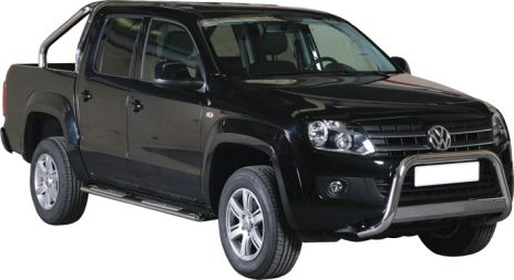 Tubes Marche Pieds Ovale Inox Design Volkswagen Amarok 2010+