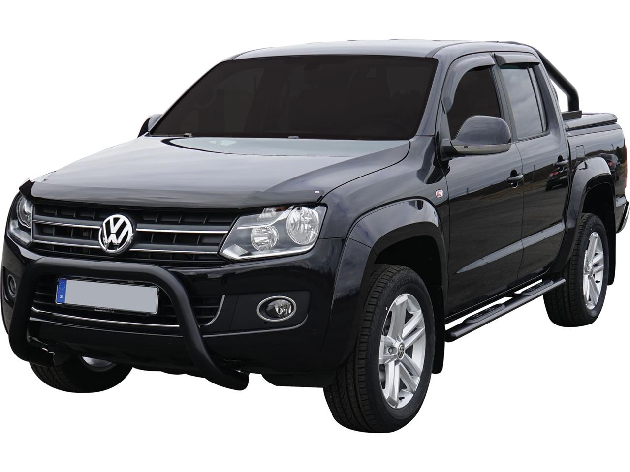 Tubes Marche Pieds Ovale Noir Design Volkswagen Amarok 2010+