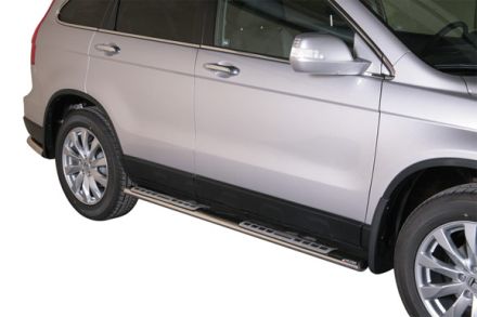 Tubes Marche Pieds Ovale Inox Design Honda Crv 2010+