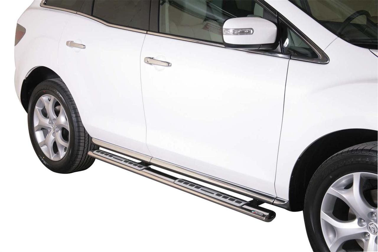 Tubes Marche Pieds Ovale Inox Design Mazda Cx7 2010+