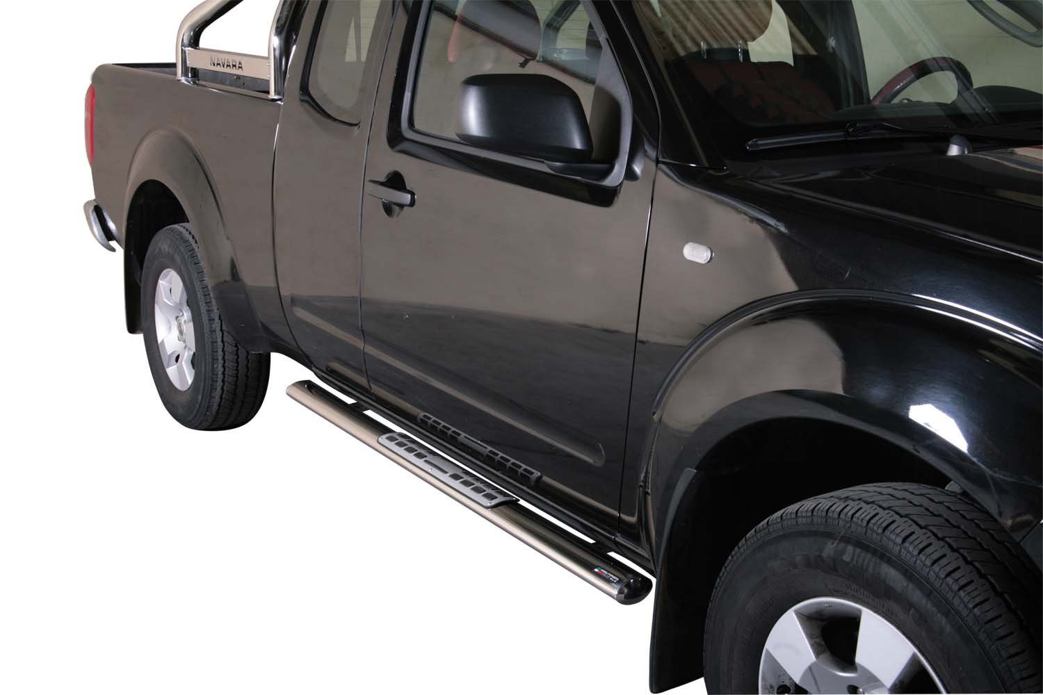 Tubes Marche Pieds Ovale Inox Design Nissan Navara D40 King Cab 2005