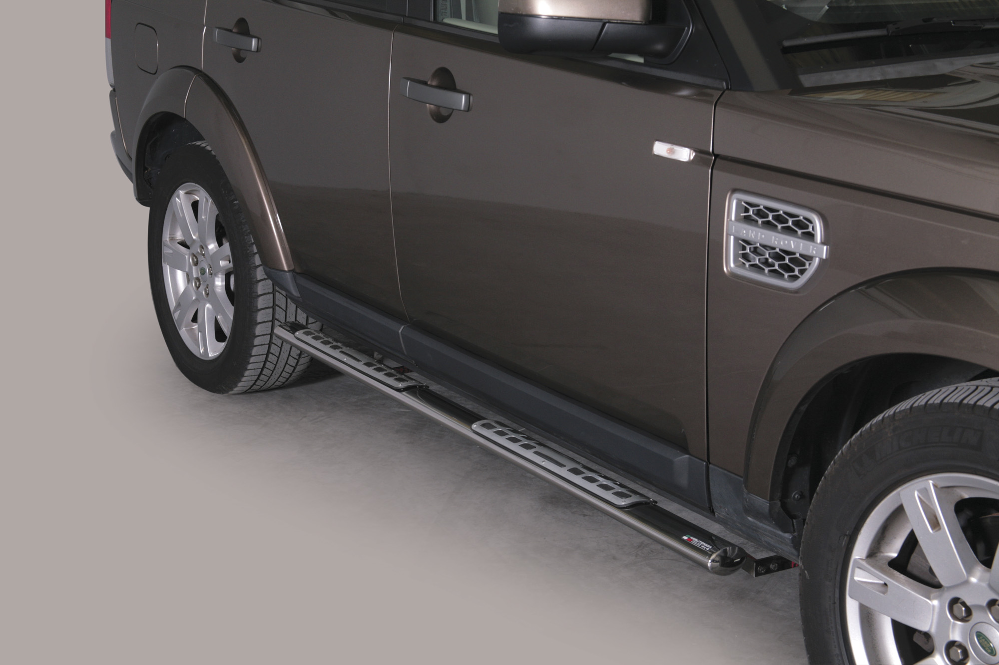 Tubes Marche Pieds Ovale Inox Design Land Rover Discovery 4 2012+