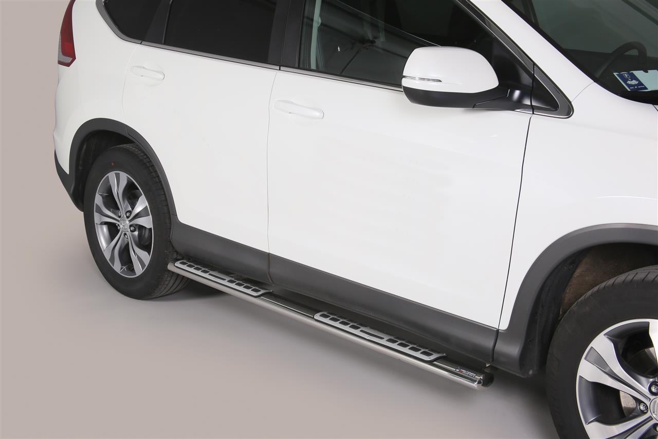 Tubes Marche Pieds Ovale Inox Design Honda Crv 2012+