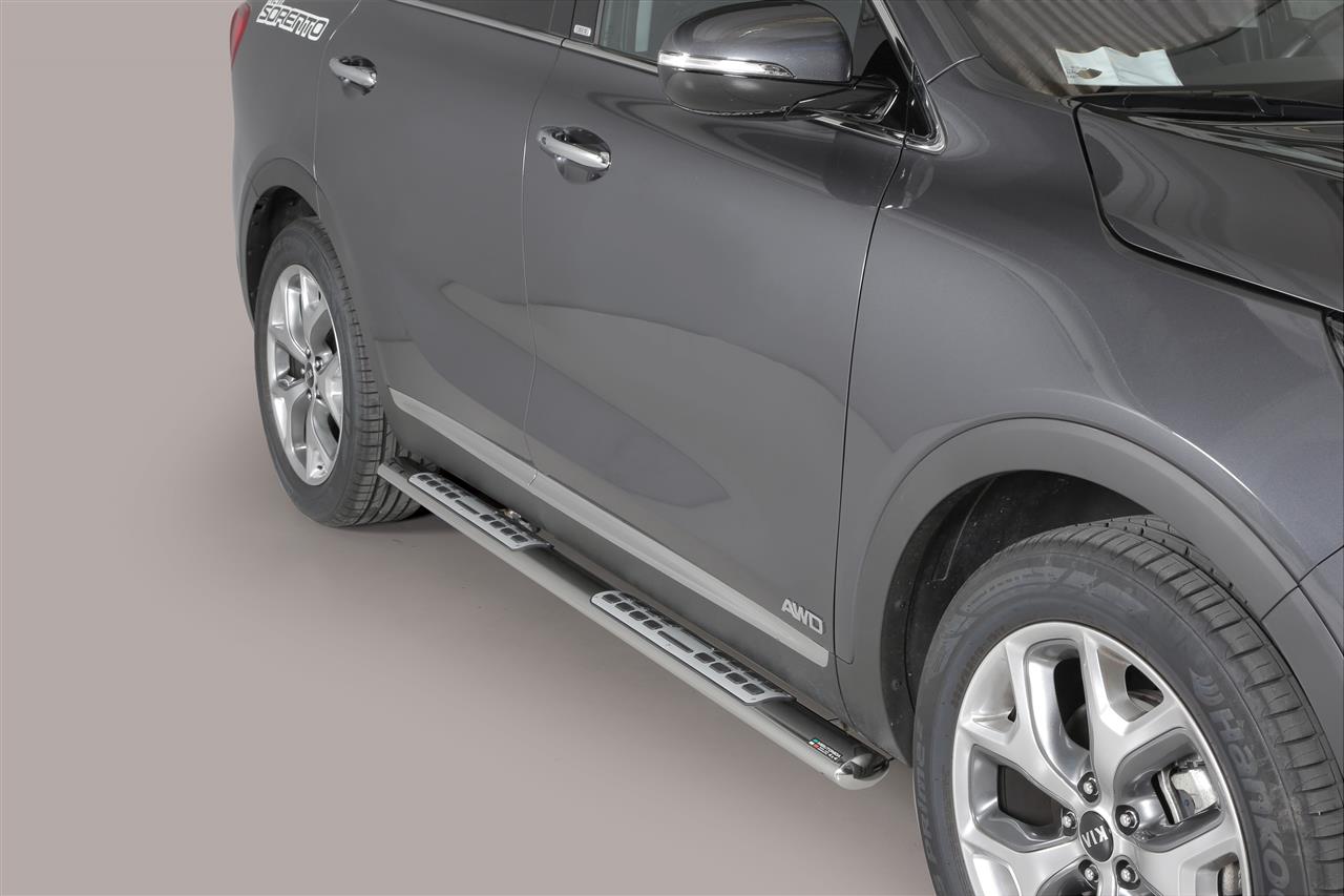 Tubes Marche Pieds Ovale Inox Design Kia Sorento 2015+