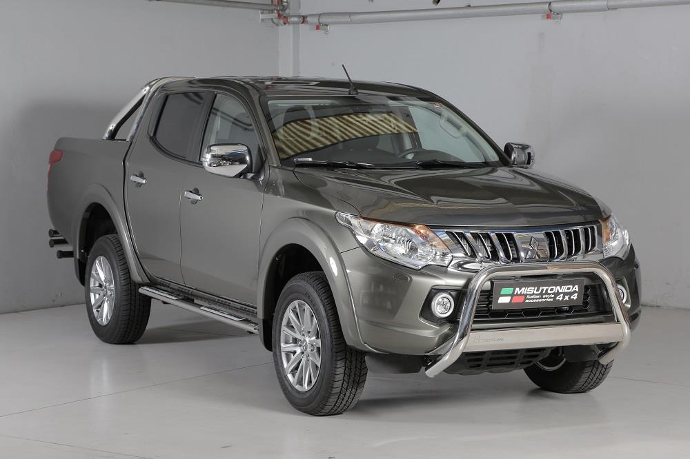 Tubes Marche Pieds Ovale Inox Design Mitsubishi L200 Double Cab 2015+