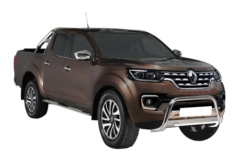 Tubes Marche-Pieds Ovale Inox Design Renault Alaskan 2016+ Double Cab