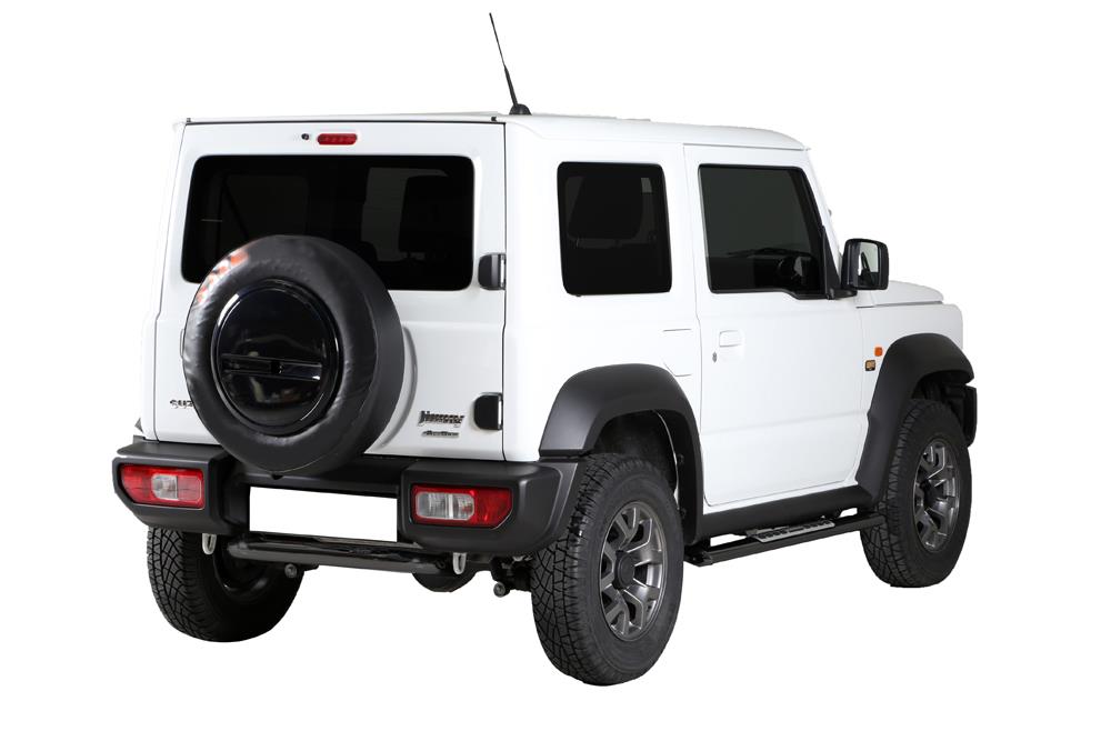 Tubes Marche Pieds Ovale Thermolaque Noir Design Suzuki Jimny 2018+