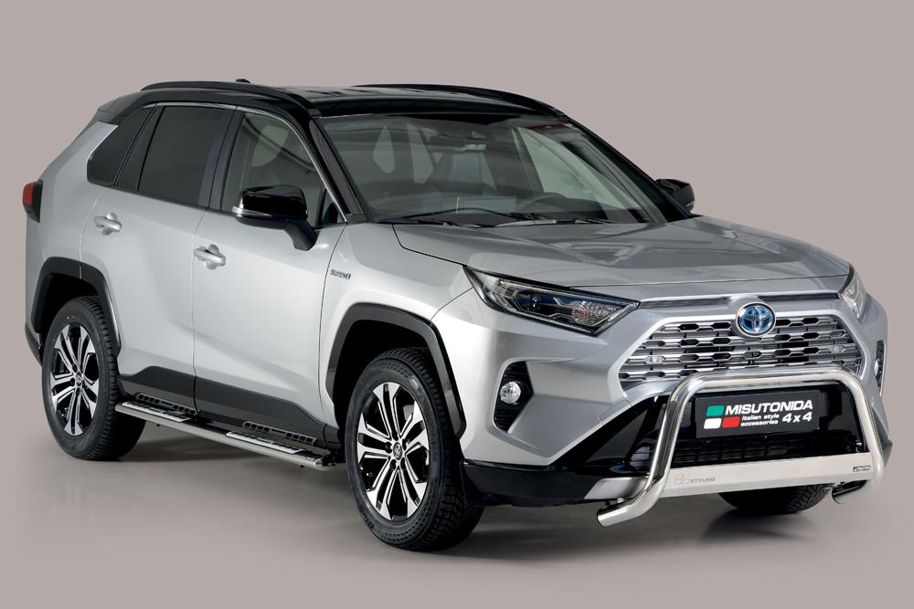 Tubes Marche Pieds Ovale Inox Design Toyota Rav4 Hybrid 2019+