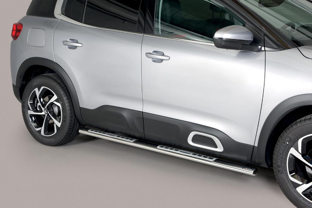 Tubes Marche Pieds Ovale Noir Design Citroen C5 Aircross 2019+