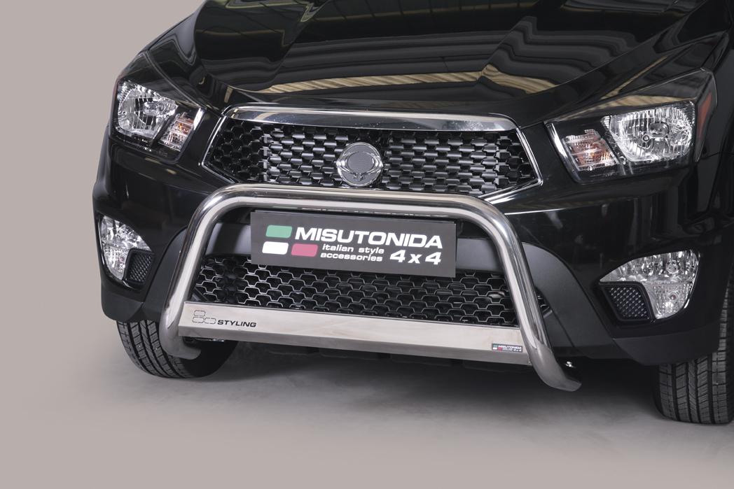 Pare Buffle Inox Ø63 Ssangyong Actyon Sport 2012+ Ce
