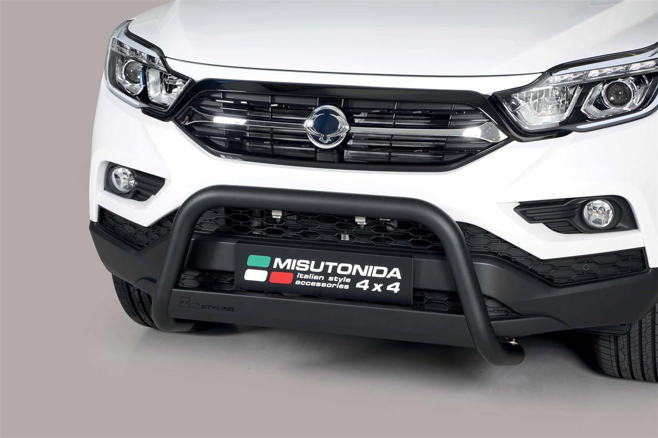 Pare Buffle Noir Ø63 Ssangyong Musso Sports 2018+ Ce