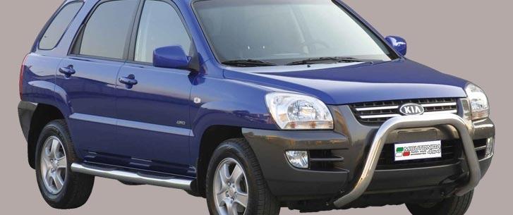 Pare Buffle Inox Ø76 Kia Sportage 2004/2008 Ce (Super Bar)