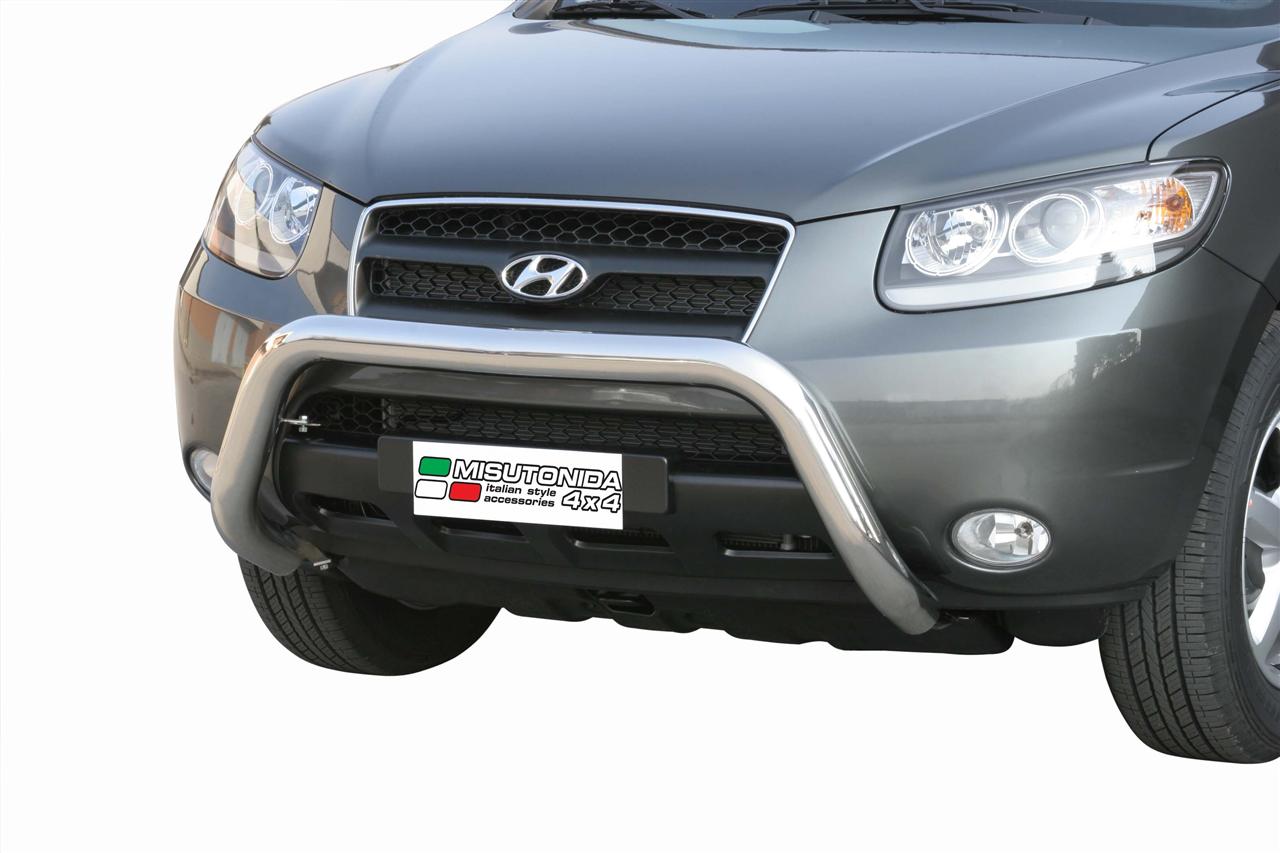 Pare Buffle Inox Ø76 Hyundai Santa Fe 2006/2010 Ce (Super Bar)