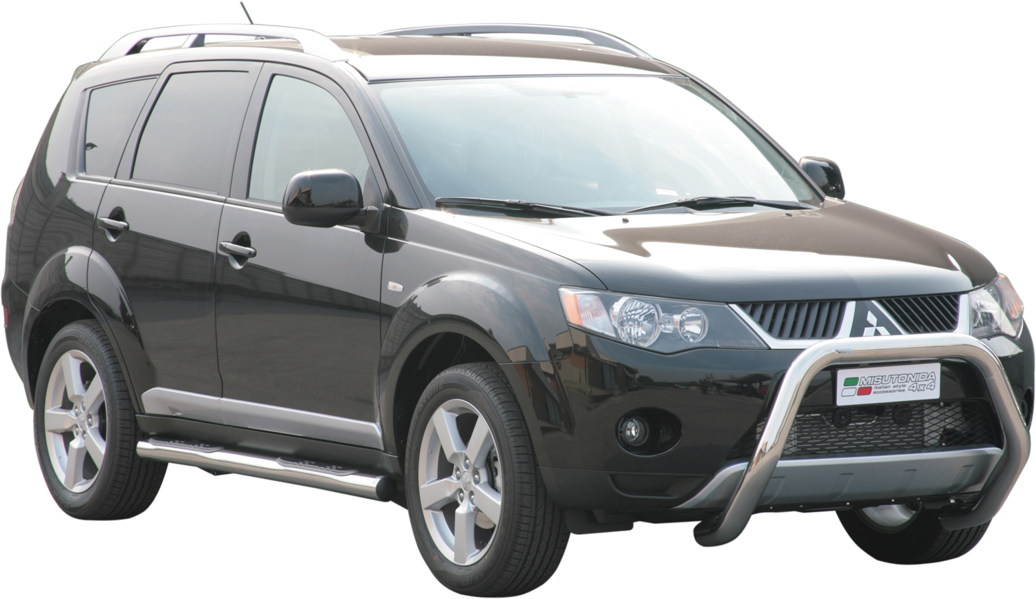 Pare Buffle Inox Ø76 Mitsubishi Outlander 2007/2009 Ce (Super Bar)