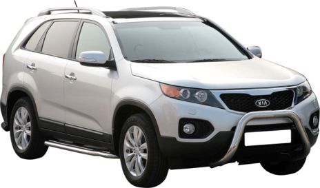 Pare Buffle Inox Ø76 Kia Sorento 2009+ Ce (Super Bar)
