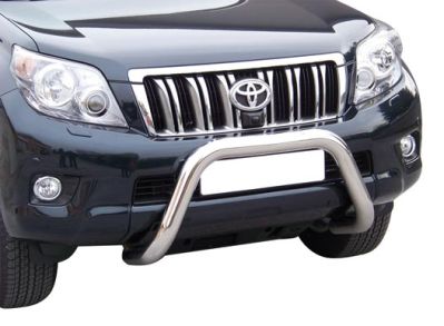 Pare Buffle Inox Ø76 Toyota Land Cruiser 2009/2013 Ce (Super Bar) Compatible Camera Avant