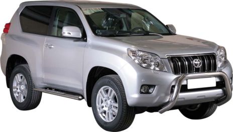 Pare Buffle Inox Ø76 Toyota Land Cruiser 150 2014/2017 Ce (Super Bar) Non Compatible Radars Avant
