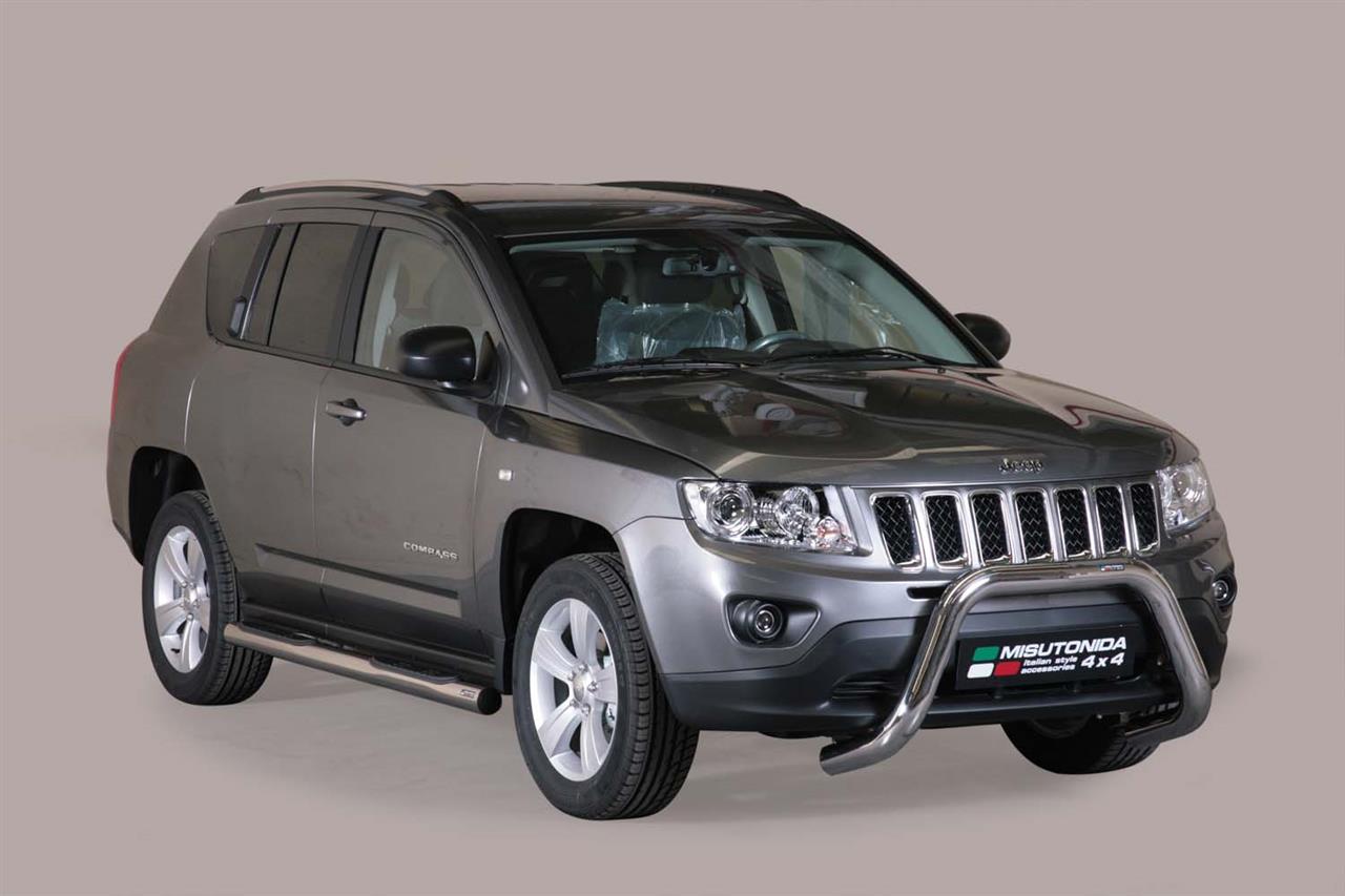 Pare Buffle Inox Ø76 Jeep Compass 2011+ Ce (Super Bar)
