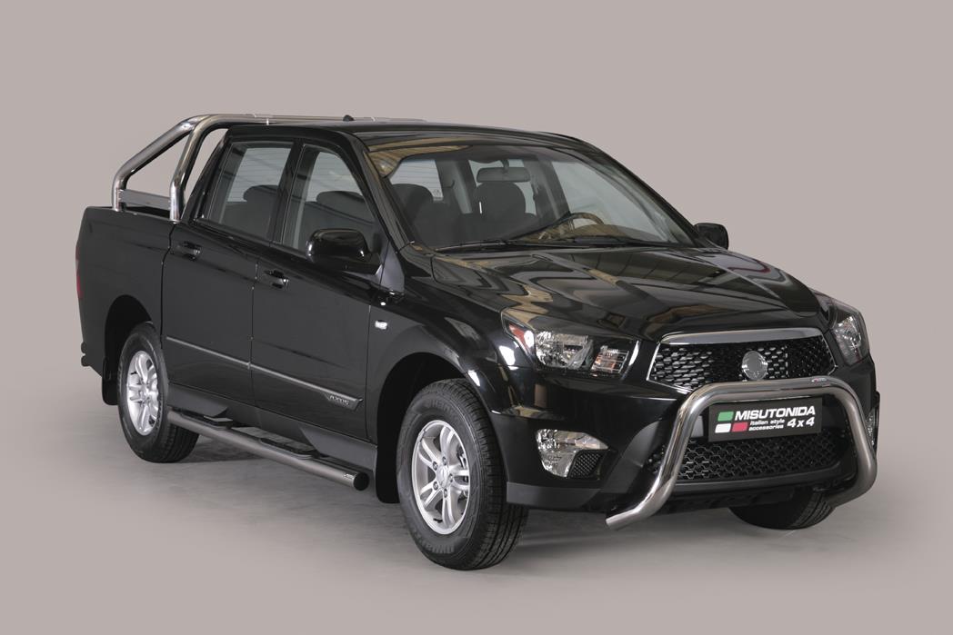 Pare Buffle Inox Ø76 Ssangyong Actyon Sports 2012+ Ce (Super Bar)