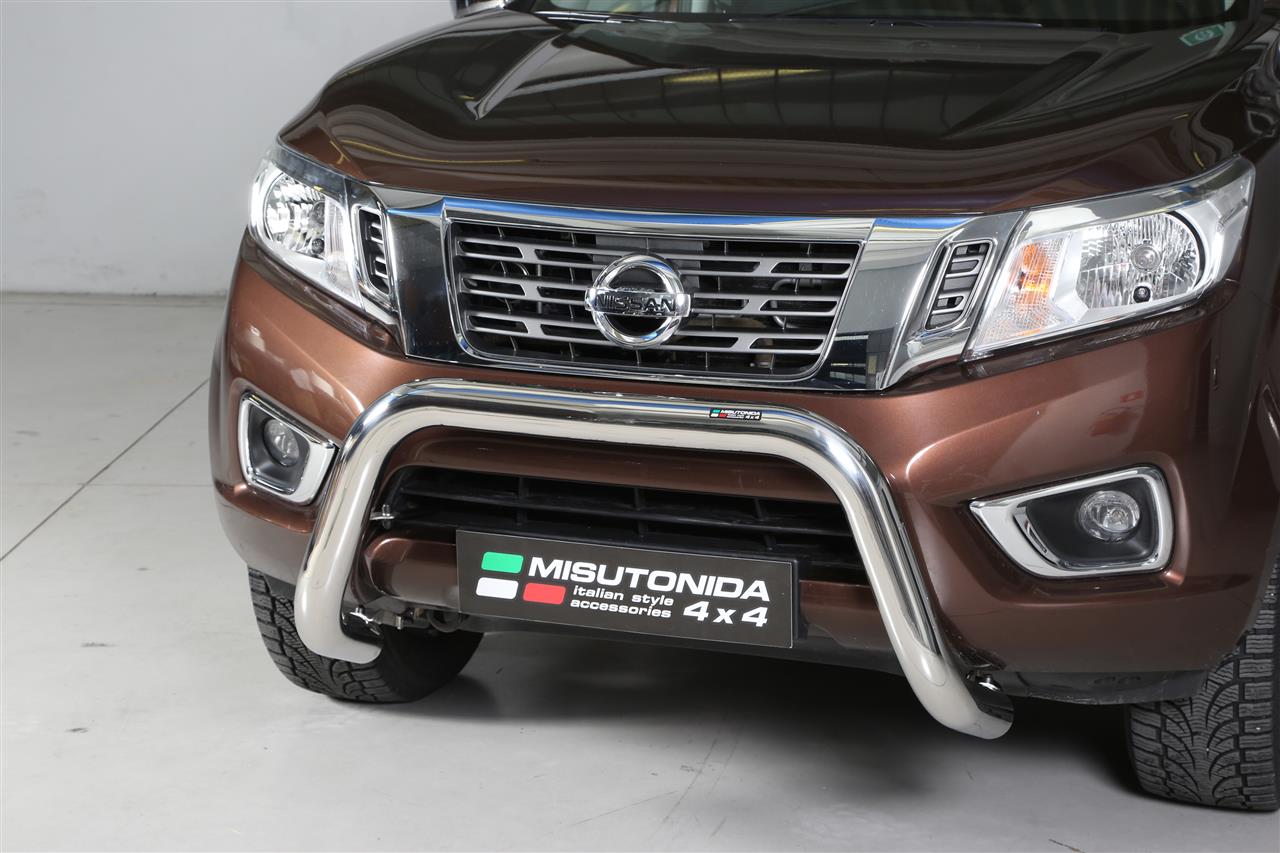 Pare Buffle Inox Ø76 Nissan Navara D23 Np300 2016/2021 Ce (Super Bar)