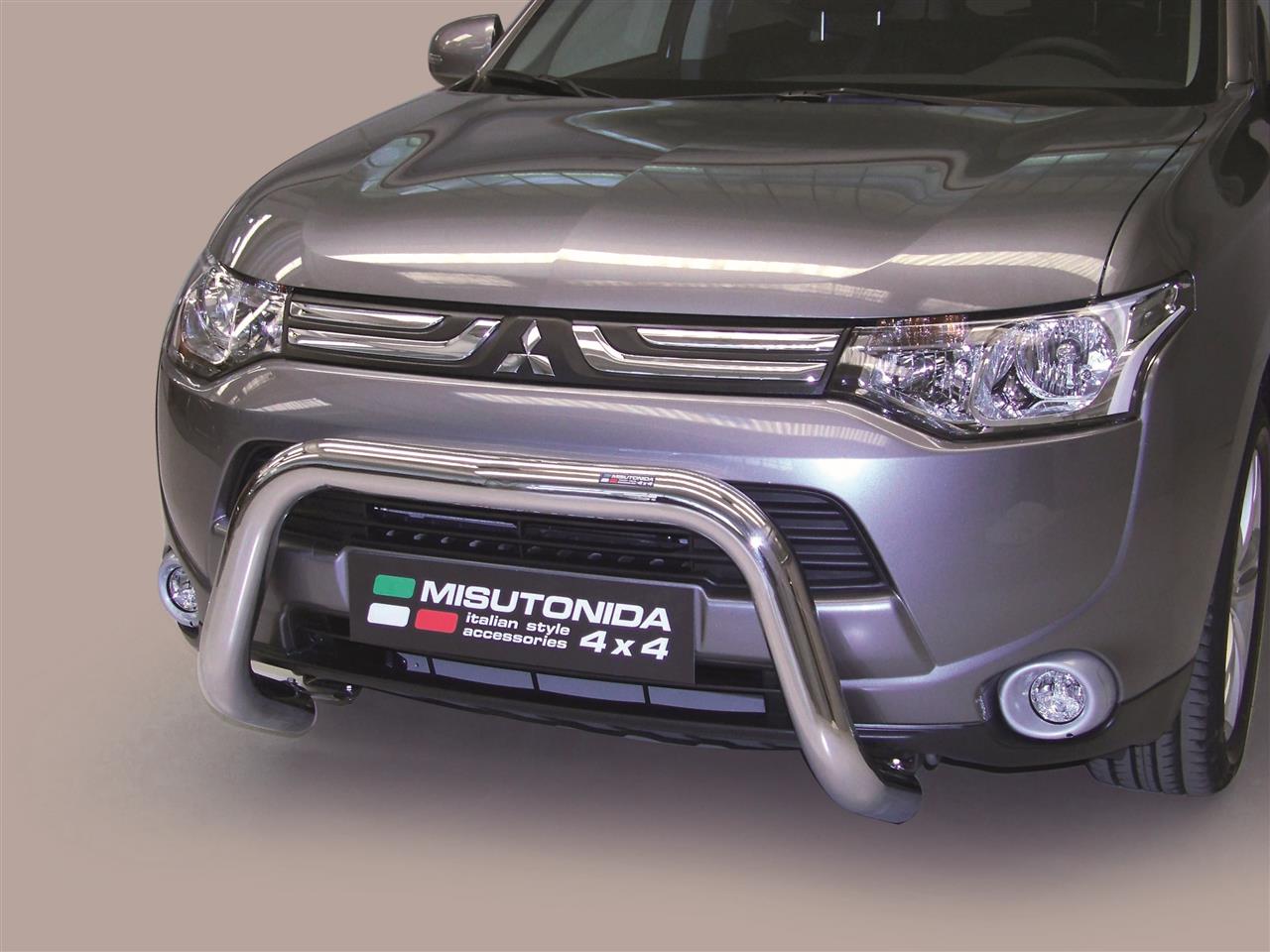 Pare Buffle Inox Ø76 Mitsubishi Outlander 2013/2015 Ce (Super Bar)