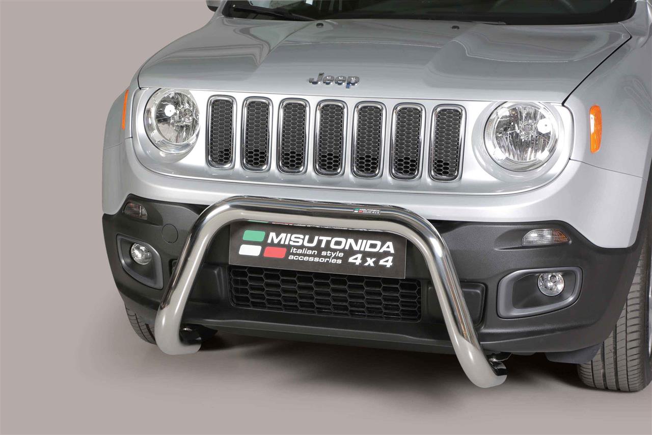 Pare Buffle Inox Ø76 Jeep Renegade 2014+ Ce (Super Bar)