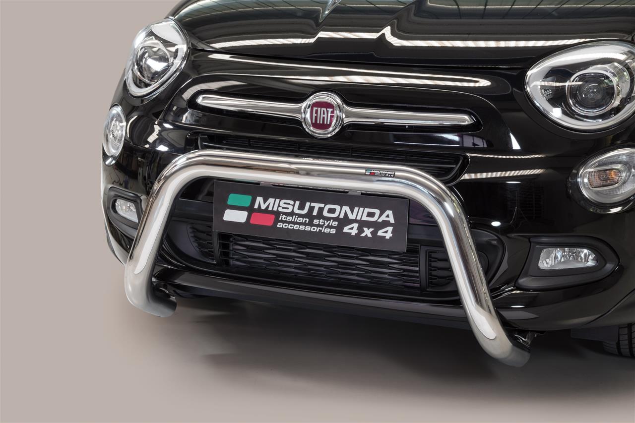 Pare Buffle Inox Ø76 Fiat 500X 2015+ Ce (Super Bar)