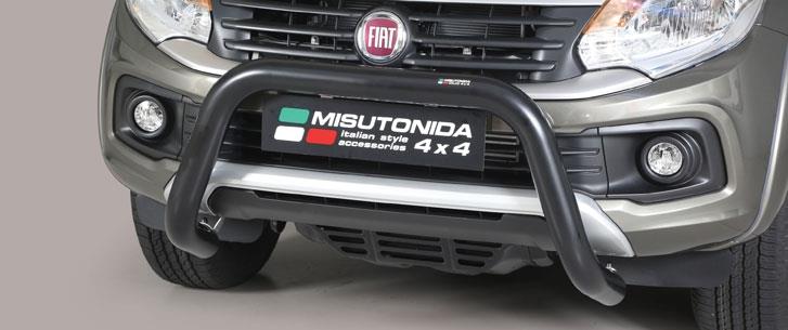 Pare Buffle Noir Ø76 Fiat Fullback 2016+ Ce (Super Bar)
