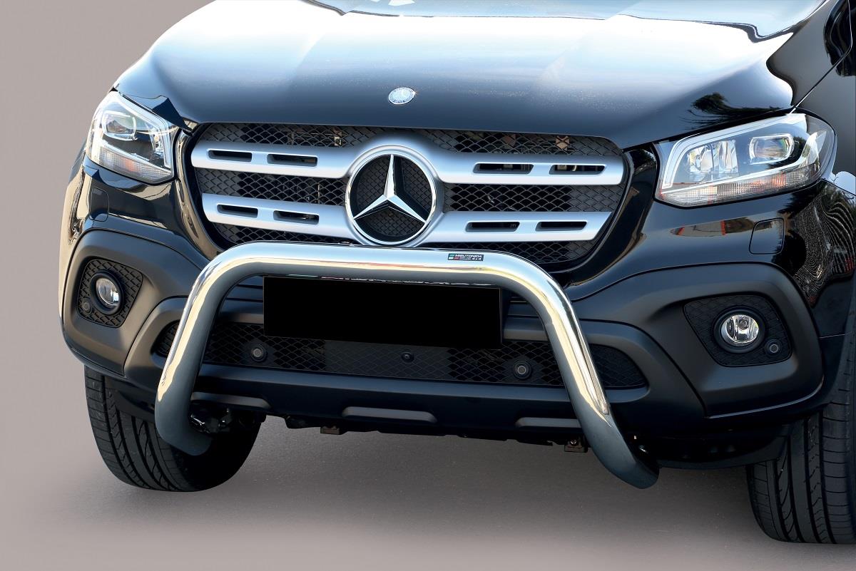 Pare Buffle Inox Ø76 Mercedes Classe X 2017+ Ce (Super Bar)