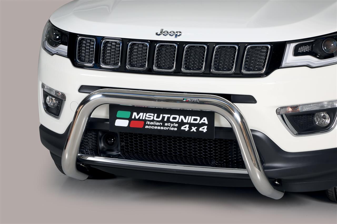 Pare Buffle Inox Ø76 Jeep Compass 2017+ Ce (Super Bar)