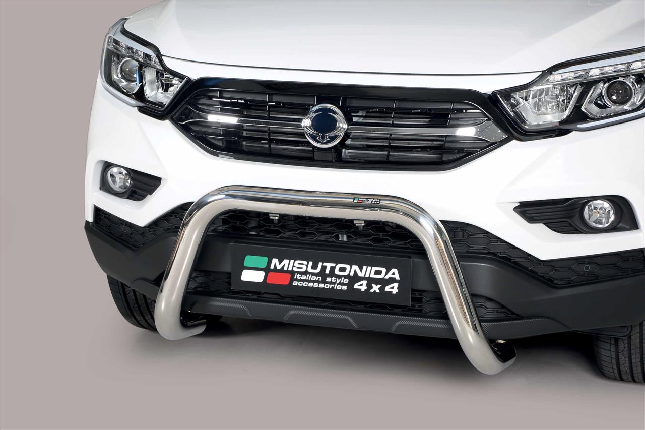 Pare Buffle Inox Ø76 Ssangyong Musso Sports 2018+ Ce (Super Bar)
