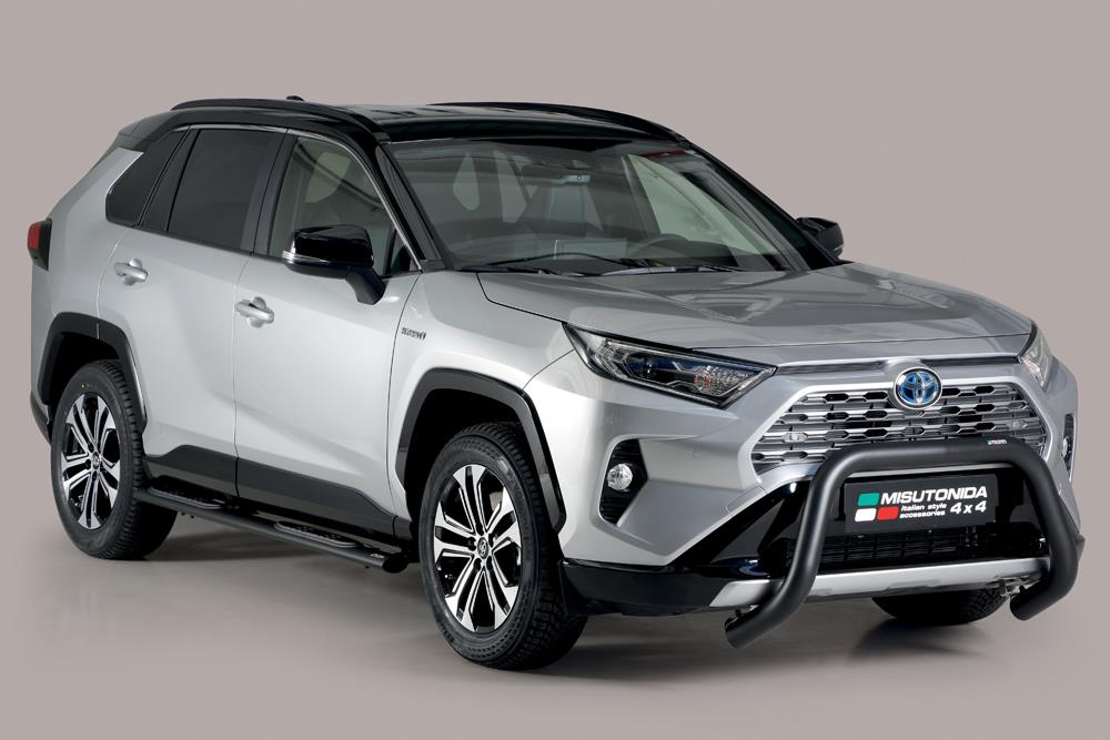 Pare Buffle Noir Ø76 Toyota Rav4 Hybrid 2019+ Ce (Super Bar)