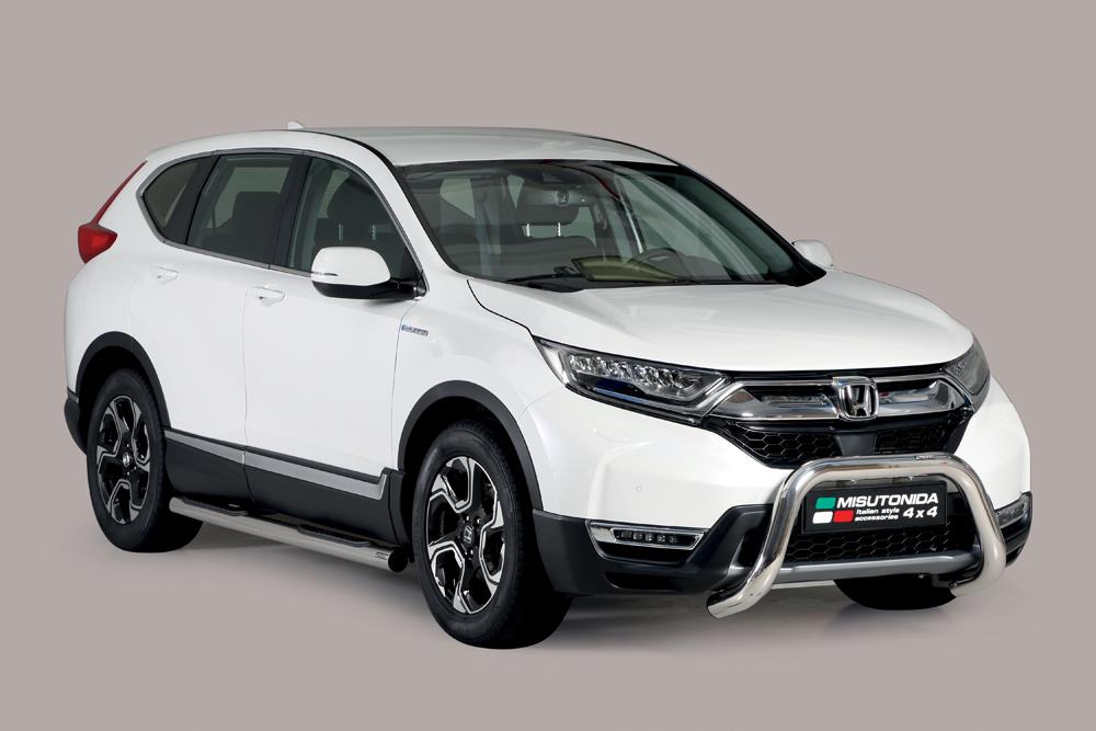 Pare Buffle Noir Ø76 Honda Crv Hybrid 2019+ Ce (Super Bar) Comp Acc System