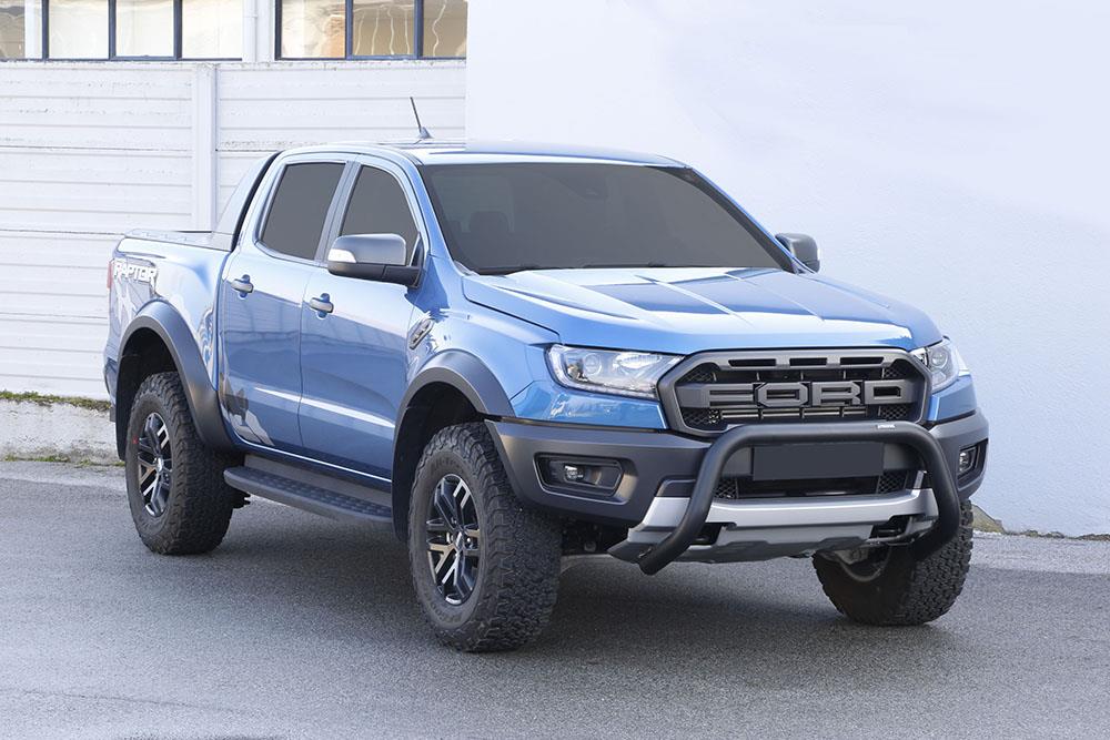 Pare Buffle Noir Ø76 Ford Ranger Raptor 2019+ Ce (Super Bar) Comp Acc Systeme