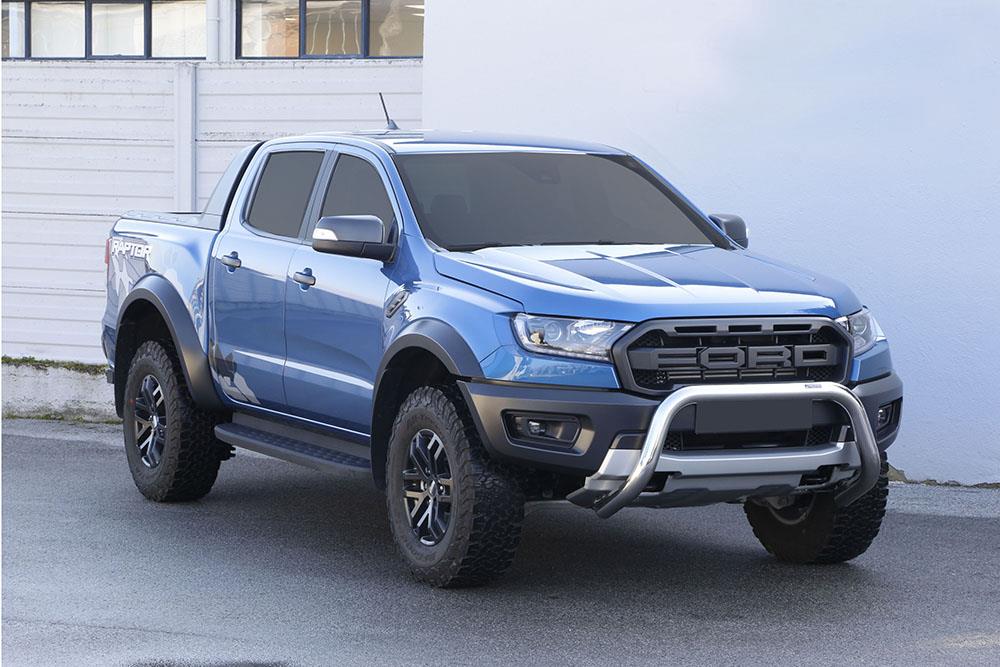 Pare Buffle Inox Ø76 Ford Ranger Raptor 2019+ Ce (Super Bar) Comp Acc Systeme
