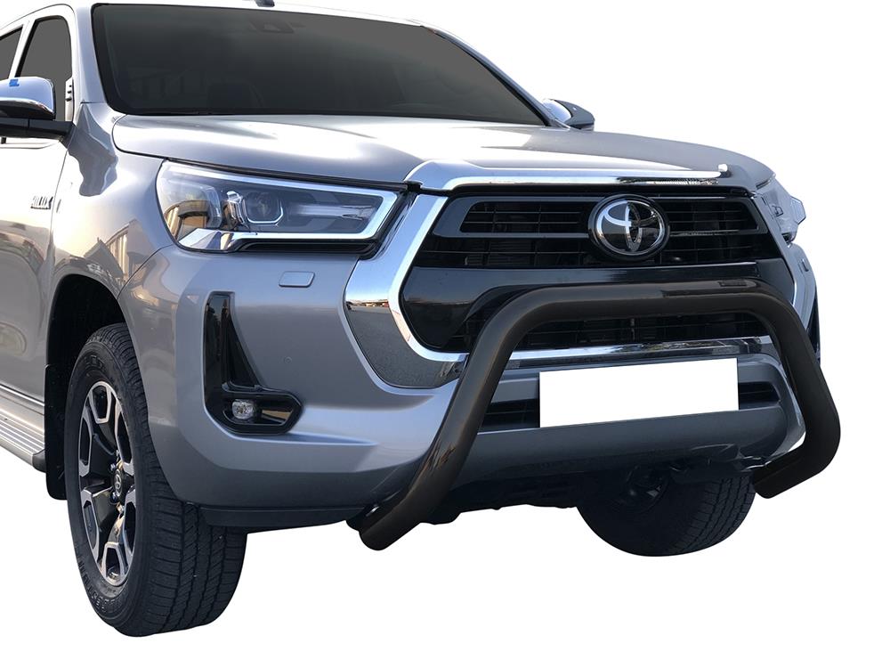 Pare Buffle Noir Ø76 Toyota Hilux 2021+ Ce (Super Bar)