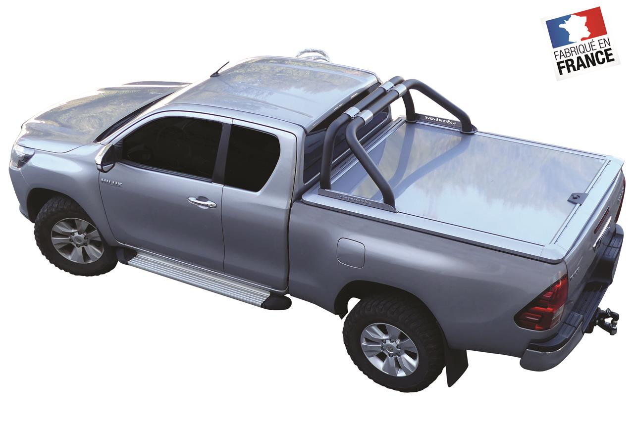 Tonneau Cover Alu V2 Toyota Hilux/vigo Extra Cab 2005/2015 Non Peint
